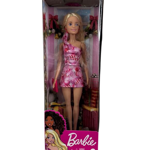 Holiday Barbie 2020 Candy Cane Dress New in Box - Picture 1 of 7